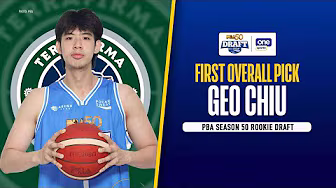 Geo Chiu is the FIRST overall pick | PBA Season 50 Rookie Draft