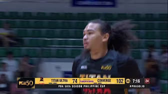 Joshua Munzon STEPS UP in 4Q for Titan Ultra vs. Converge | PBA Season 50 Philippine Cup background