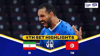 TUNISIA vs IRAN | SET 4 HIGHLIGHTS | 2025 FIVB Menâs World Championship | Sept. 16 background