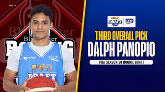 Dalph Panopio is the THIRD overall pick | PBA Season 50 Rookie Draft