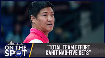 Coach Sherwin Meneses on Creamline surviving a five-setter vs. Cignal | #OSOnTheSpot