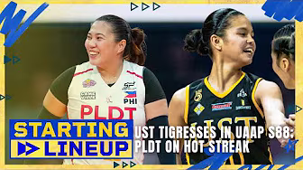 UST Growling Tigresses on UAAP S88, PLDT High Speed Hitters' hot streak | STARTING LINEUP | FULL EP background