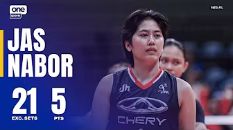 Jas Nabor DELIVERS 21 EXC. SETS for Chery Tiggo vs. Cignal 🙌🏼 | 2025 PVL ON TOUR | HIGHLIGHTS background