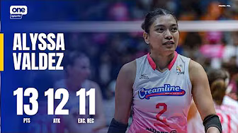 Valdez CONTRIBUTES 13 PTS for Creamline vs. ZUS Coffee | 2025 PVL REINFORCED CONFERENCE | HIGHLIGHTS background