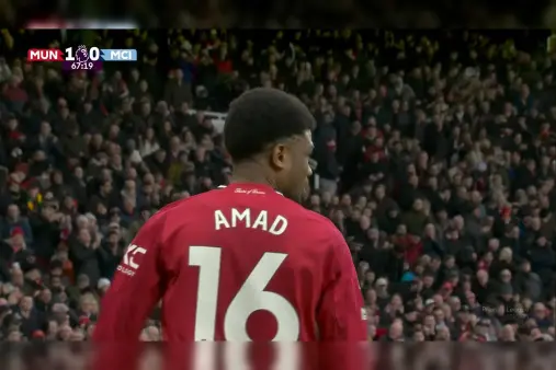 [Highlights] Wave of attacks! Amad's narrow-angle low shot drifts wide