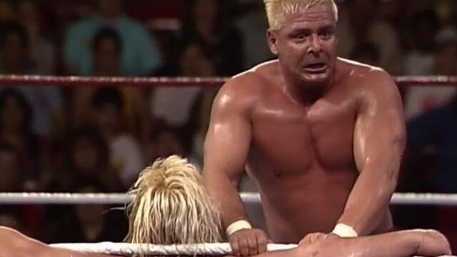 Rugged Ronnie Garvin defeats Greg Valentine in a submission match at Royal Rumble 1990