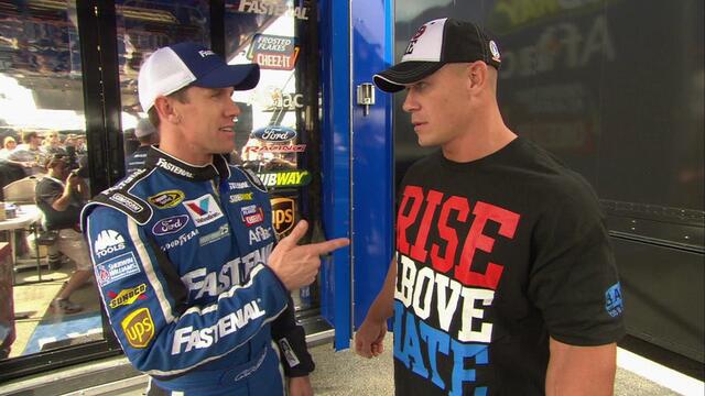 Highlights of John Cena at the Daytona 500 background
