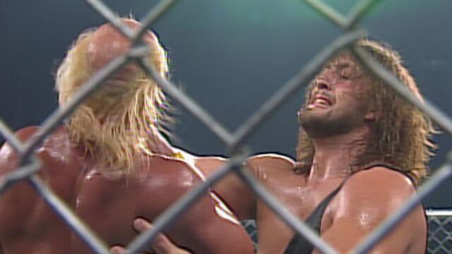 Hulk Hogan vs. The Giant - Steel Cage Match: SuperBrawl VI background