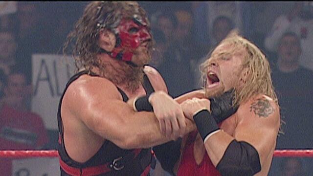 Kane and Rob Van Dam vs. Chris Jericho and Christian - World Tag Team Championship Match: Raw, November 11, 2002 background