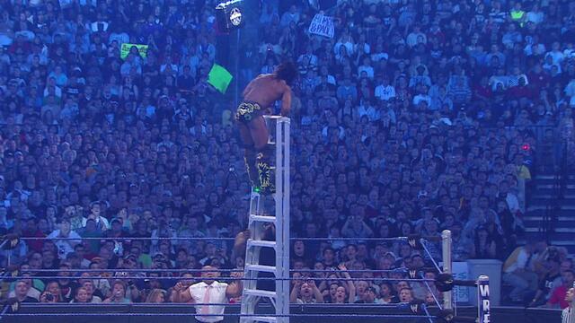 Kofi Kingston in the Money in the Bank Ladder Match at WrestleMania XXV: WrestleMania - April 5, 2009