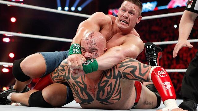 John Cena vs. Lord Tensai - Extreme Rules Match: Raw, April 16, 2012 background