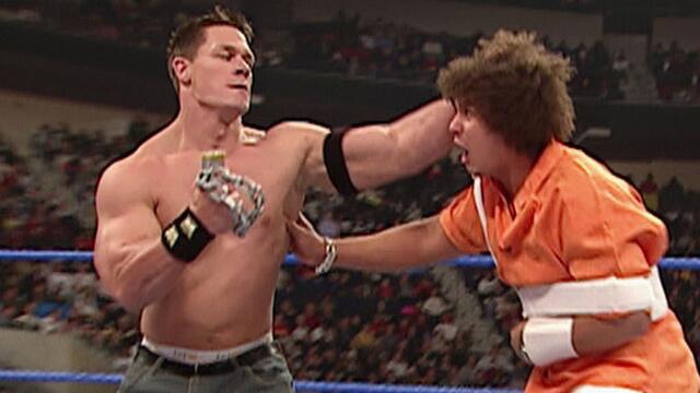 John Cena takes his chain back, makes Carlito pay: Armageddon 2004 background