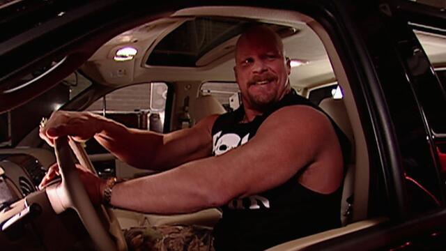 "Stone Cold" Steve Austin arrives to Raw: Raw, December 29, 2003