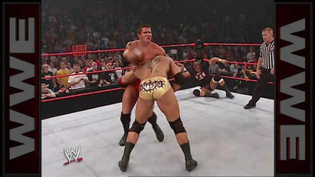Randy Orton vs. Batista - No Disqualification Match: Raw, September 27, 2004 background