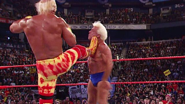 Hulk Hogan vs. Ric Flair: Undisputed WWE Championship No Disqualification Match - Raw, May 13, 2002 background