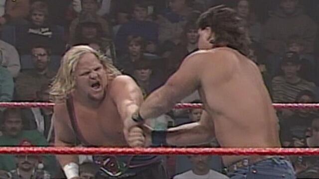 The Smoking Gunns vs. Rad Radford & Skip - World Tag Team Championship Match: Superstars, December 23, 1995 background