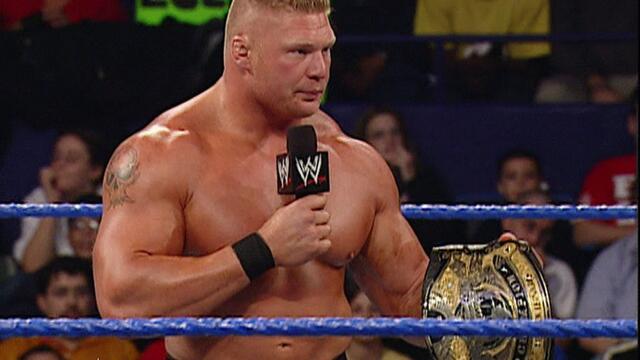 Brock Lesnar vs. Paul London: SmackDown, October 9, 2003 - WWE Championship Match background