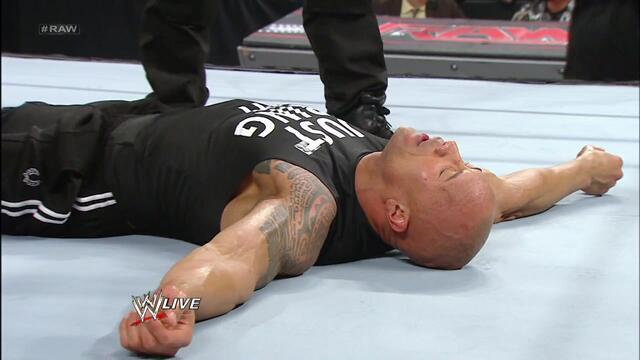The Shield attack The Rock: Raw, Jan. 21, 2013