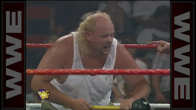 Duke "The Dumpster" Droese tastes TL Hopper's plunger: Superstars, July 13, 1996 background