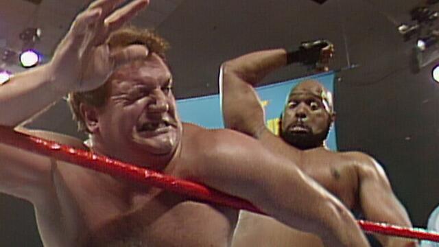 Outback Jack vs. Bad News Brown: Primetime Wrestling, February 22, 1988 backdrop