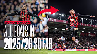 Eli Junior Kroupi: ALL GOALS scored for AFC Bournemouth in 2025/26 so far