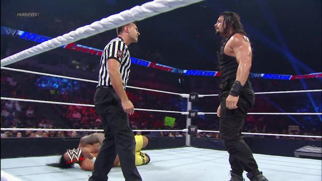 Kofi Kingston & The Usos vs. The Shield: WWE Main Event, Aug. 21, 2013 backdrop