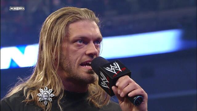 Edge expresses his dislike for John Cena: SmackDown, April 10, 2009 background