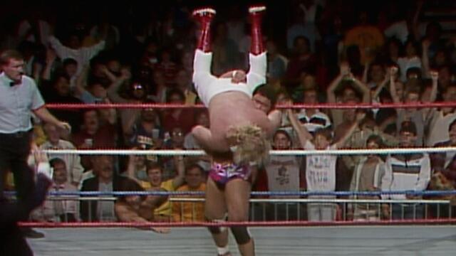 King Tonga slams Big John Studd: Championship Wrestling, June 3, 1986