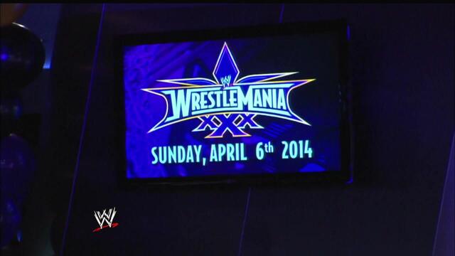 WWE announced at a press conference that WrestleMania XXX will be in New Orleans: Raw, Feb. 18, 2013