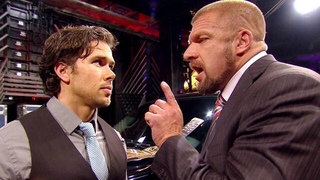 Triple H gives Brad Maddox specific orders for the Daniel Bryan vs. The Shield Gauntlet Match: Raw, August 26, 2013