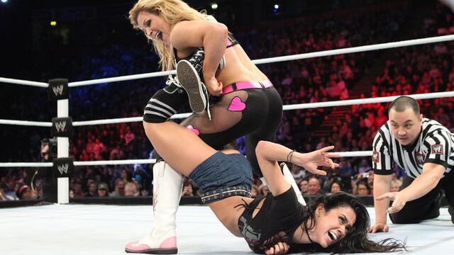AJ Lee vs. Natalya - Divas Championship Match: WWE Main Event, Nov. 13, 2013 background