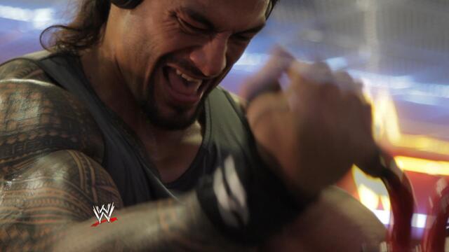 Roman Reigns WrestleMania Workout background