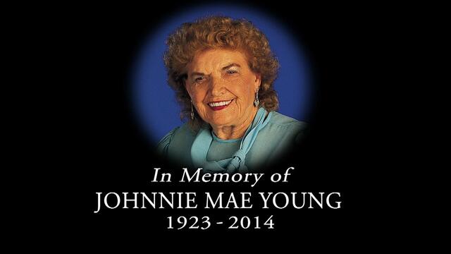 In memory of Johnnie Mae Young backdrop