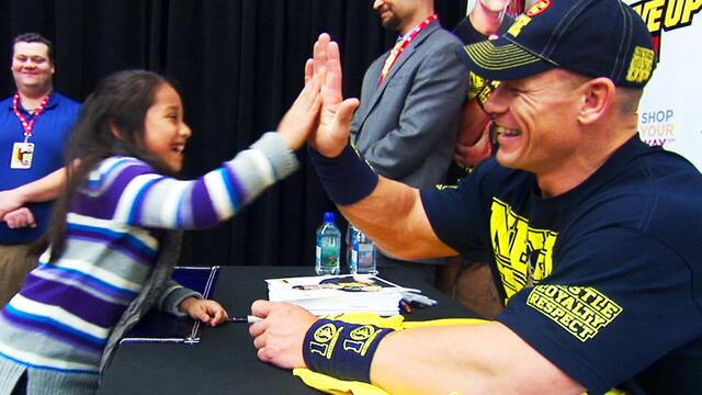World's cutest John Cena fan suffers world's cutest freak-out background