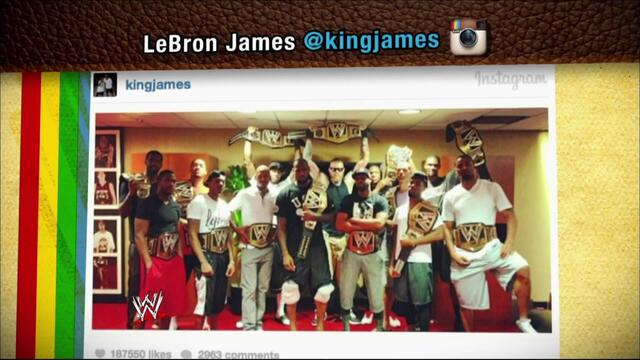 NBA World Champions Miami Heat receive WWE Championship Titles