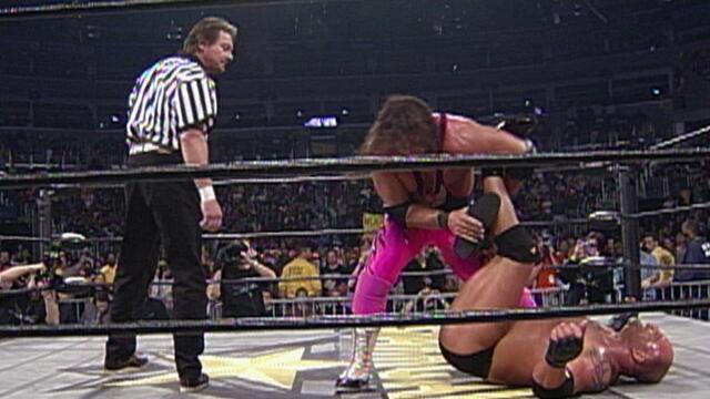 Bret Hart vs. Goldberg - WCW Championship Match: Starrcade 1999 background
