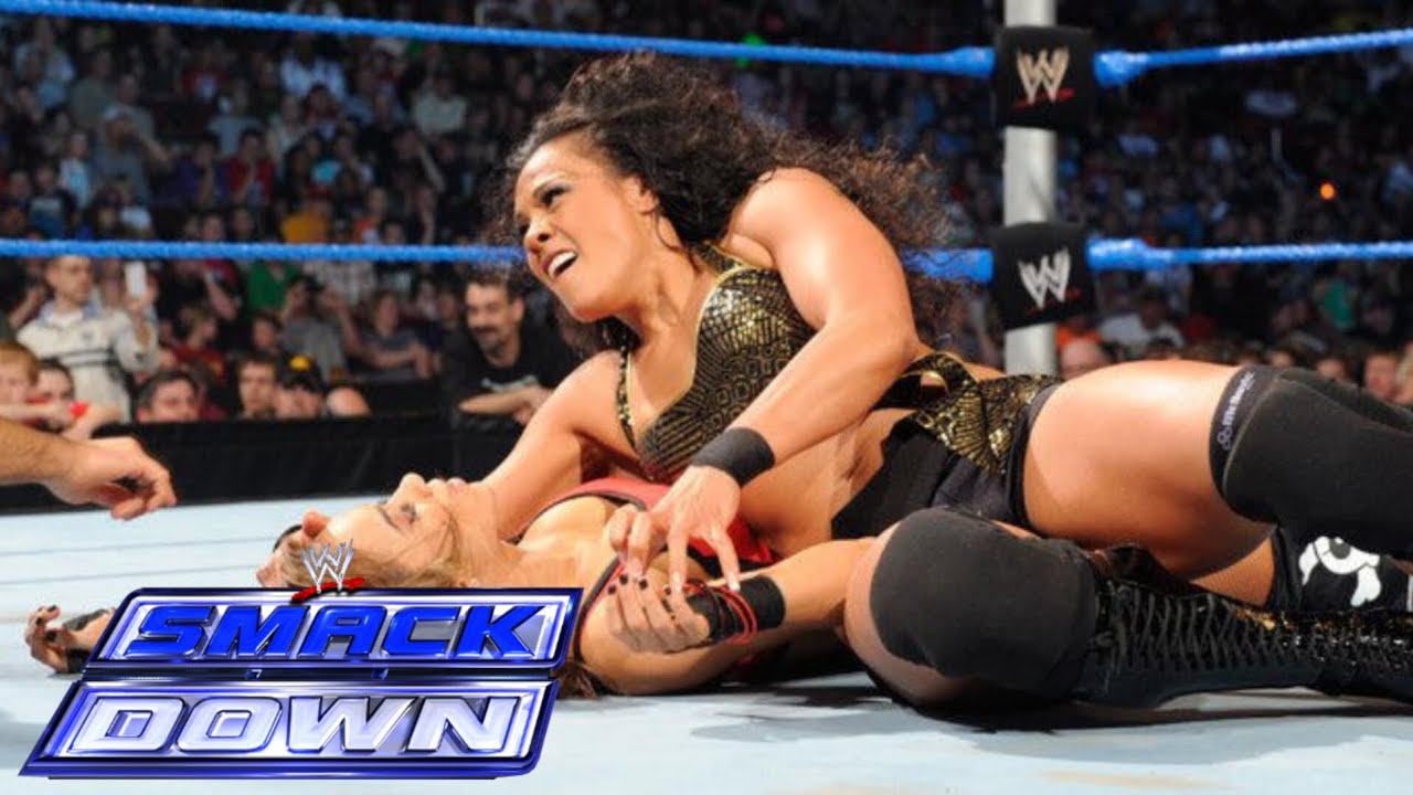 WWE SmackDown Alicia Fox & Tamina Vs AJ & Kaitlyn June 3, 2011