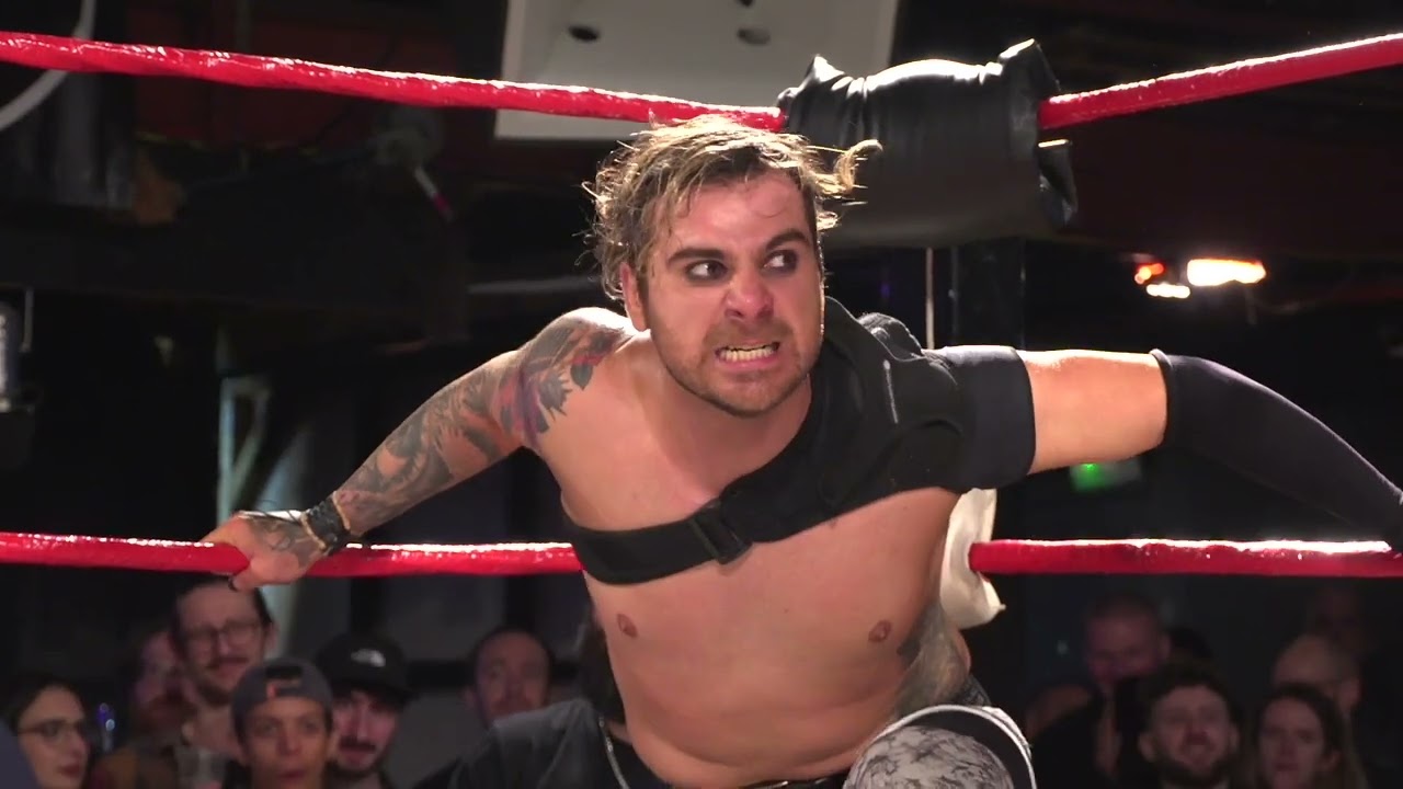 FULL MATCH: EMO CIVIL WAR - Ted Sabin vs Jack Landers vs Cali Gray 16/04/2024 Hustle Wrestling background