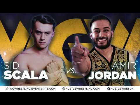 FULL MATCH - Sid Scala vs. Amir Jordan - Hustle Wrestling: Feb 8th, 2020 background