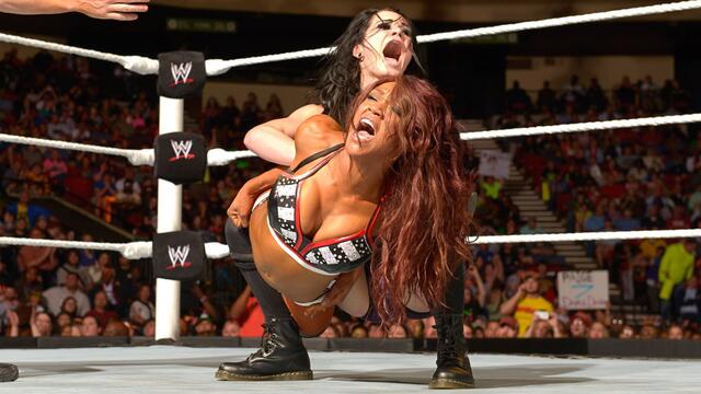 Paige vs. Alicia Fox: Raw, April 14, 2014 background