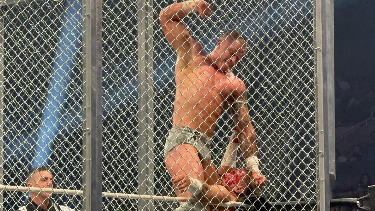 AEW Revolution 2025 Will Osprey vs Kyle Fletcher Steel Cage Match full match #aew #wwe background