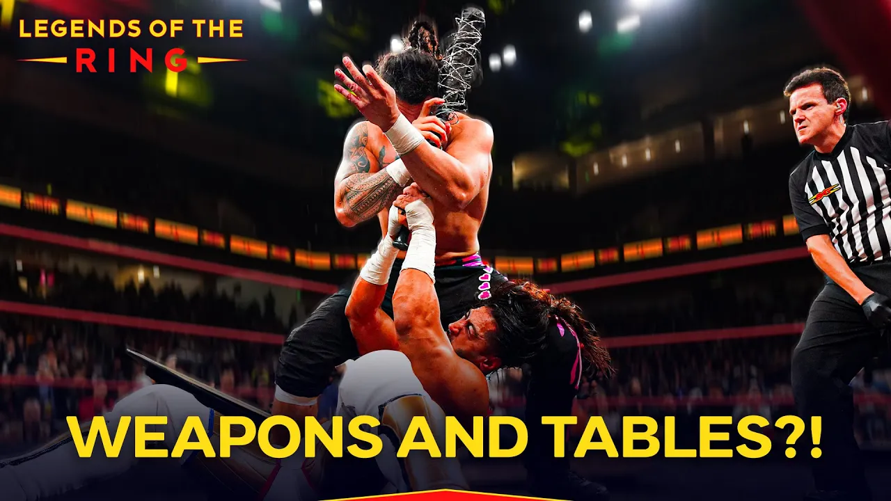 This Wrestling Showdown Got Very Violent, Very FAST! background