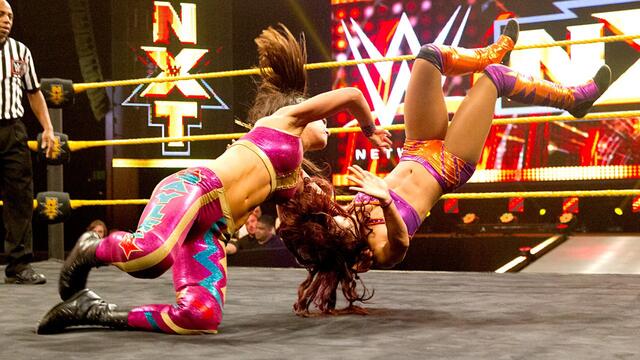Charlotte & Bayley vs. Sasha Banks & Becky Lynch: WWE NXT, Nov. 6, 2014 background