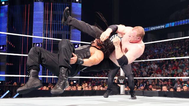 Roman Reigns vs. Kane: SmackDown, April 30, 2015 backdrop