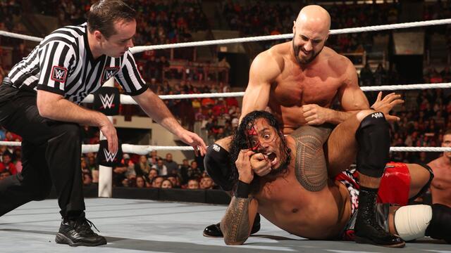 The Usos vs. Tyson Kidd & Cesaro: Raw, February 9, 2015 background