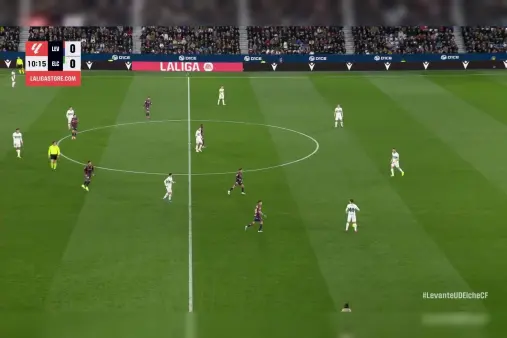 [Goal] Breaks the deadlock! Alvaro Rodriguez capitalizes on a defensive error to open the scoring for his team