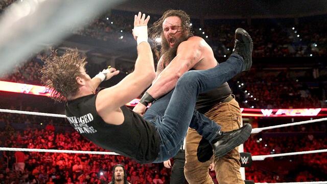 Dean Ambrose vs. Braun Strowman: Raw, Aug. 31, 2015