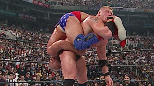 Kurt Angle vs. Brock Lesnar: SummerSlam 2003 - WWE Championship Match background