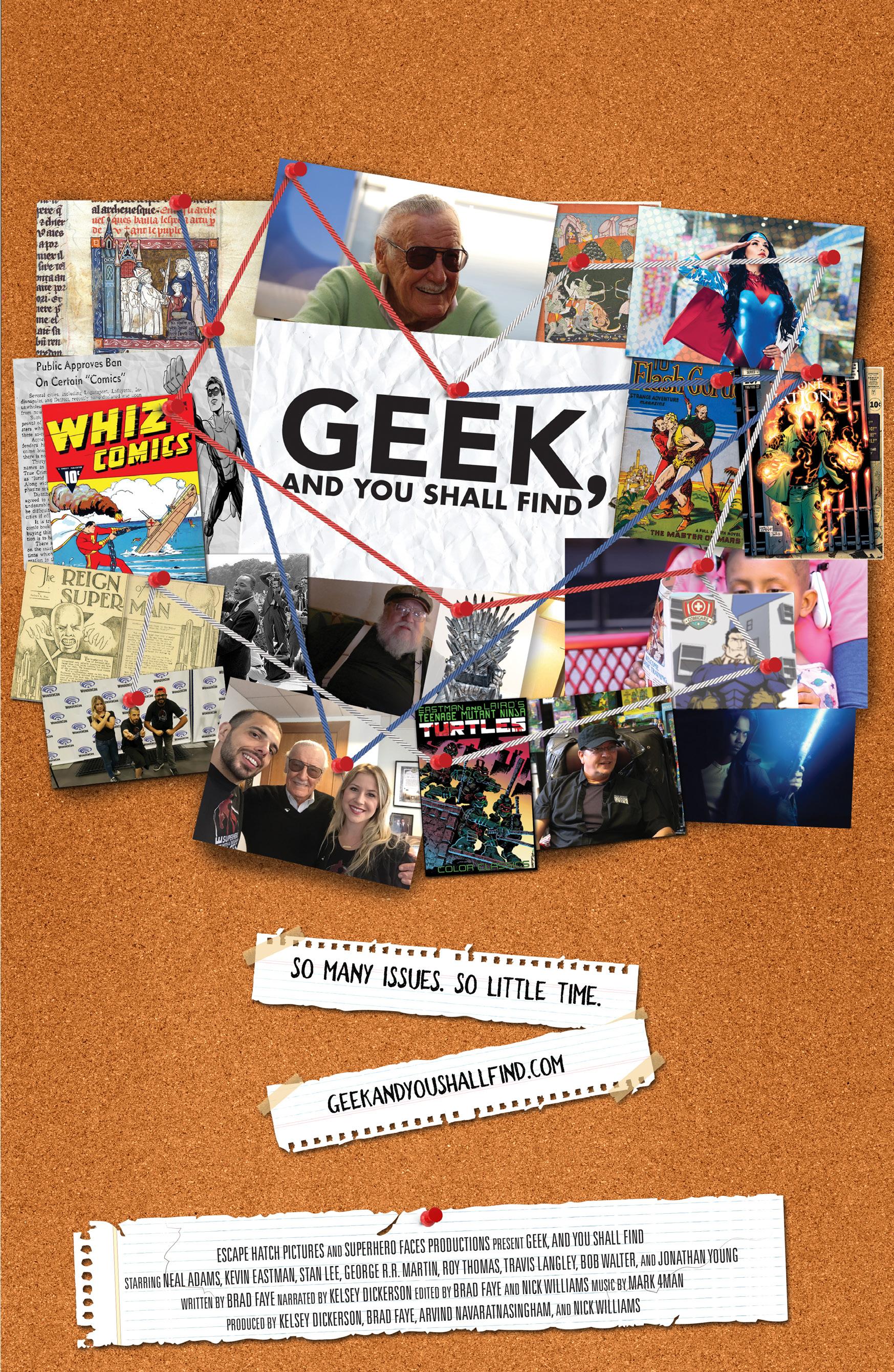 Geek, and You Shall Find poster - similar to Stan Lee's Mighty 7
