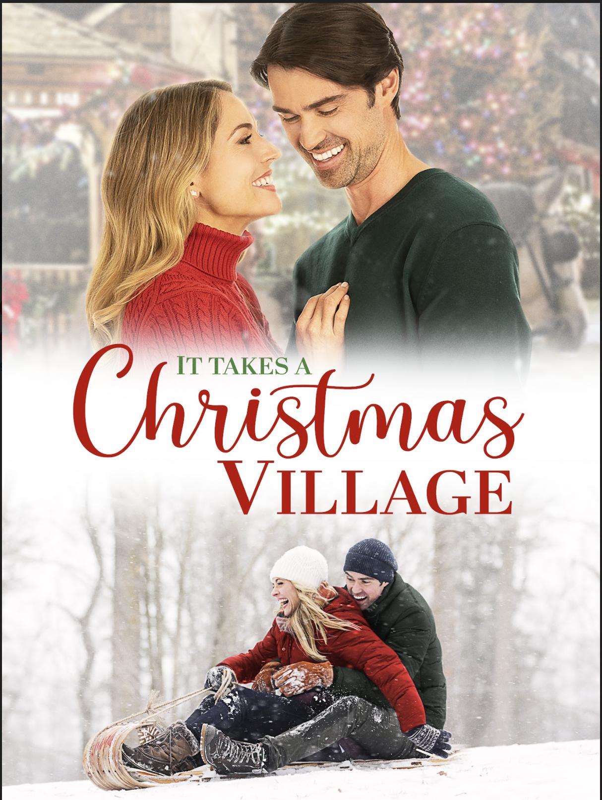 It Takes a Christmas Village background